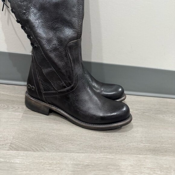 NWT Bed Stu Boots Surrey Cobbler Knee High in Dark Brown Leather - Picture 4 of 10